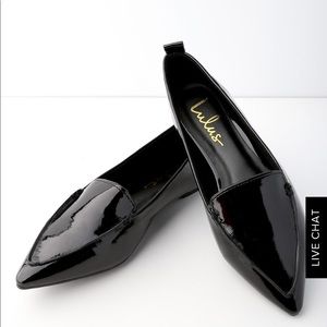 Lulus Black Pointed Toe Flats / Loafers